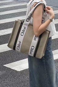 Chloe medium navy woody tote bag 深藍色托特包| CHC21US383E6691J｜全新正版正貨