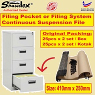 Snowdex Cabinet Filing System Continuous Suspended File Suspension File Filing Pocket (2 Sets x 25 =