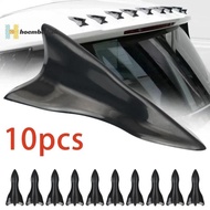 <Hoembellish> 10Pcs Rear Roof Shark Fins Spoiler Wing Kit Universal Car Roof Spoiler Bumper Spoiler 