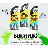 Beach Flag Free Design I Wind Flag I Feather Flag with Stand I Beach flag Printing with Stand I