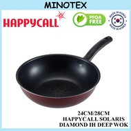 SOLARIS 24CM/28CM DIAMOND IH NON-STICK DEEP WOK/ KUALI HAPPYCALL / HAPPYCALL WOK / HAPPYCALL FRYING 