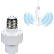Motion Sensor Light Socket, Radar Motion Screw LED CFL Incandescent Bulb Adapter, Outdoor Indoor Gar