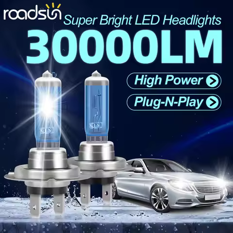 H7 H4 H1 Led Halogens H11 H8 H9 H10 9007 9005 9006 880 5202 H13 Halogen Headlight 6000K Xenon White 