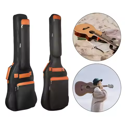 Electric Bass Guitar Bag Backpack Oxford Cloth Lightweight Bass Guitar Case