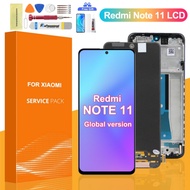 6.43'' For Xiaomi Redmi Note 11 2201117TG LCD Display Digital Touch Screen with Frame for Note 11 22