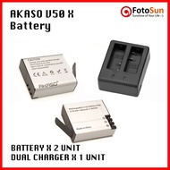 AKASO Action Camera Battery 1350mAh / 1050mAh - V50X, Brave4, Brave 6 Plus, EK7000, SJCAM, EKEN