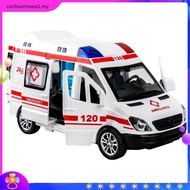 KLT 1:36 Ambulance Diecast Alloy Car Model Kids Toys for kids Mainan Kanak Kanak Lelaki