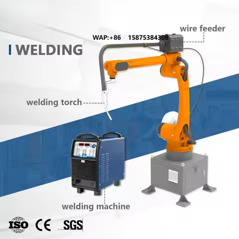 Automatic Robotic Welding Machine 6 Axis High Precision Welding Robot for Metal Furniture Automotive