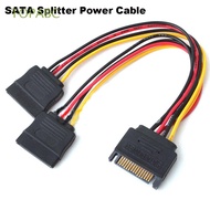 Extension Professional Adapter SATA Power Cable Male To 2 Female