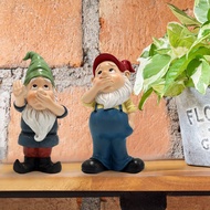 Cross-Border Red Hat Green Hat Dwarf Dwarf Resin Groundwork Ornaments Dwarf Elf Garden Courtyard Out