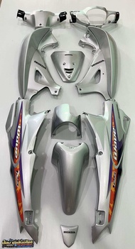 ชุดสีเวฟ 125-S หัวเถิก สีเทา ปี2002 พร้อมสติ๊กเกอร์ งานARM