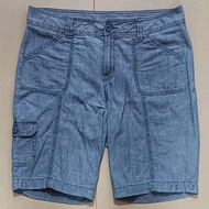St.JOHN"S BAY American Brand Light Washed Denim Cotton Pants There Is A Side Bag. Second Hand Used C