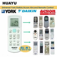 通用大金YORK ACSON 通用冷氣遥控器