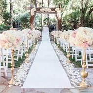 1pc Minimalist White Aisle Runner, 39.37 Inches Wide, Multiple Sizes Available - Suitable For Weddin