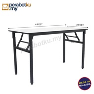 FOLDABLE TABLE BANQUET TABLE 2 feet x 6 feet Heavy Duty spec EVENT FUNCTION TABLE HALL TABLE OFFICE 