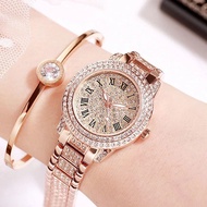 Bendian Watch Cornucopia Watch Full Diamond Luxury Wrist Watch Ladies Full Star Steel Chain Watch Sm