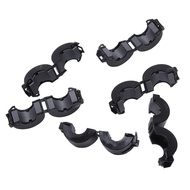 (THPE) 6 Pcs Black 15Mm Dia Cord Ferrite Core Noise Suppressor Filters