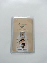 LM Logam Mulia Emas Micro Gold Antam Hartadinata Abadi Gift Series 0.1 gram 01 gr Nismarafie