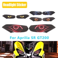 For Aprilia SR GT200 GT 200 SRGT200 Motorcycle Decorative Protective Headlight Sticker Accessories