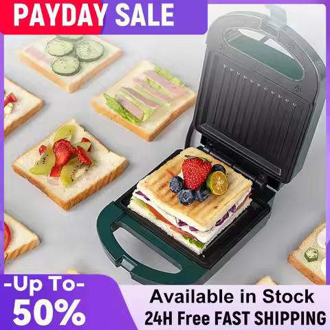 Sandwich Maker Grill Sandwich Maker Fast Heating Mini Sandwich Maker Portable Bread Hot Dog Toaster 