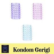 Cock Ring Silikon Gerigi kondom Beaded CockRing Condom Mutiara Jari 