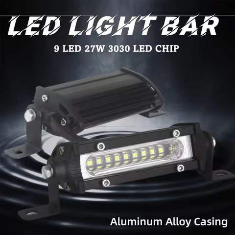 9 LED Mini Led Work Light Bar Off-Road 4X4 JEEP JK 4Wd Truck 12V-24V Front Lights for Car Driving Li