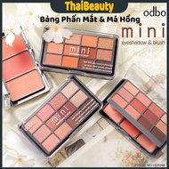 Odbo Blush &amp; Blush Odbo Eyeshadow Palette 12-Cell Mini Eyeshadow &amp; Blush OD1045