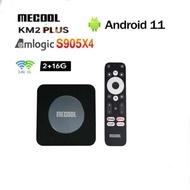 Mecool กล่อง KM2 KM2บวก S905 Amlogic ทุกรุ่นแท้ X4 Netflix 4K สมาร์ททีวี11อุปกรณ์ทีวี BT5 2.4G 5G Wi