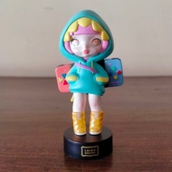 Laura Cyberpunk Blindbox Figure unseled hoodie biru