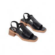 Giày Sandal Nữ 5cm Giả Boot Hở Mũi Thời Trang Pixie H404