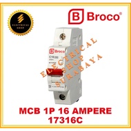 MCBBroco 1P C 16A 17316C ORIGINAL SNI CIRCUIT BREAKER