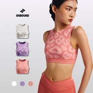 UNBOUND ROSETTE SPORT BRA สปอร์ตบรามีฟองน้ำพิมพ์ลายฮาล์ฟโทน มี 3 สี