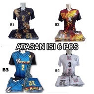 SET of 6 pcs volleyball sports tops printing tiM code (B1.B2.B3.B4)