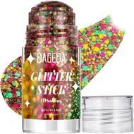 DAGEDA Mardi Gras Body Glitter Stick,Sparkly Hair Face Glitter Makeup for Women Mardi Gras Outfit Ac