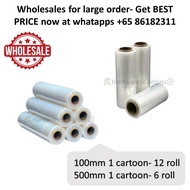 [ready store]♣❍✥Clear Black Stretch Film/ Shrink Wrap / Stretch Wrap/ Pallet wrapping / High Elasticity Durable / Holder