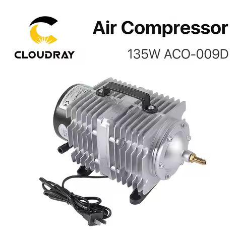 Cloudray 135W Air Compressor Electrical Magnetic Air Pump for CO2 Laser Engraving Cutting Machine AC