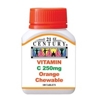 21st Century Vitamin C 250mg Chewable (100 Tabs)