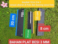 Breket custom line array 3 in 1 ukuran ukuran box 10 inch / Breket 3 X 1
