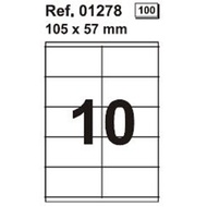 Apli White Paper Labels Ref 01278 A4