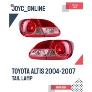 TOYOTA ALTIS 2004 - 2007 TAIL LAMP + BACK UP LAMP