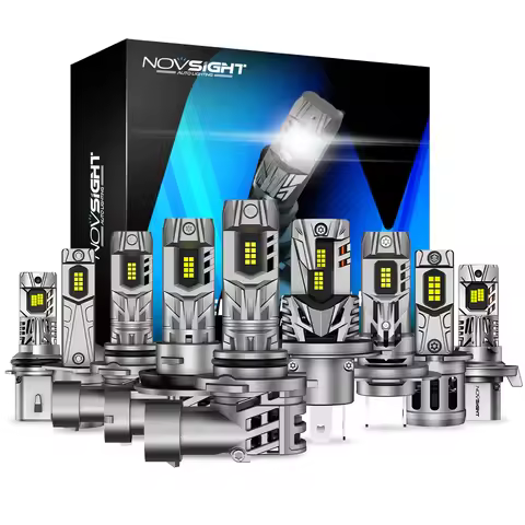 NOVSIGHT N63 H7 H11 H4 H3 H1 9005 9006 LED Car Headlight Auto Head Lamp Bulbs 70W 16000LM 6500K Mini