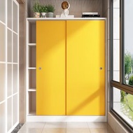 櫻桃傢俱 - 簡約陽台大容量趟門儲物櫃飄窗櫃收納櫃衣櫃窗台置物櫃80CM(A款)
