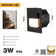 LOCAL789 EILON 3W Step Lamp Warm Light Model Tl-851F/BK Black Shop