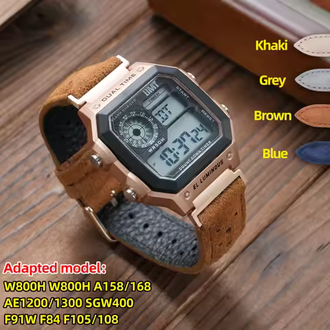 For Casio W800H W800H A158/168 AE1200/1300 SGW400 F91W F84 F105/108 Vintage Watch Strap Modified hea