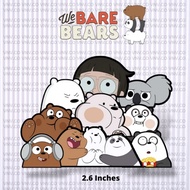We Bare Bears Sticker 2.6 INCHES Vinyl STICKER W/ Freebies - High Quality - Laminated