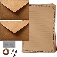 1 Set Vintage Letter Paper Aged Envelopes, Vintage Letter Envelopes Set, Writing Paper and Envelopes