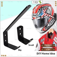 T Rex DIY Wall Mount J Holder / Helmet Hanger / Key Hook Door J Hook Hanger / J Penyangkut Cangkuk
