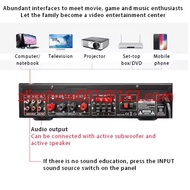 

 AV-608BT 600W 110V/240V 5-channel High-power Amplifier BT Home Amplifier Karaoke Audio Radio Card
