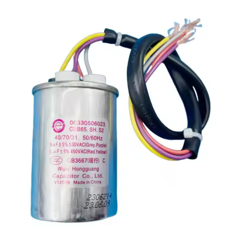 New for Haier Washing Machine Starting Capacitor Explosion-Proof 5UF+10UF Capacitor CBB65 Motor 0033