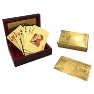 Yuanhe Gold Deck of Cards - Waterproof Playing Cards Luxury Playing Cards with Wooden Gift Box,Great